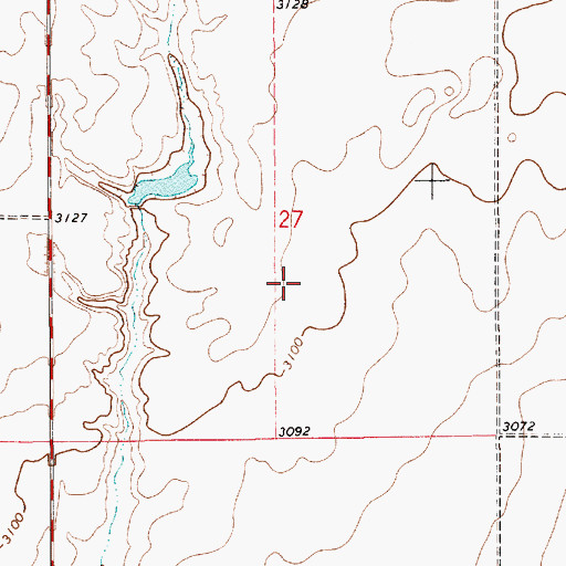 Topographic Map of G Twedt Dam, MT