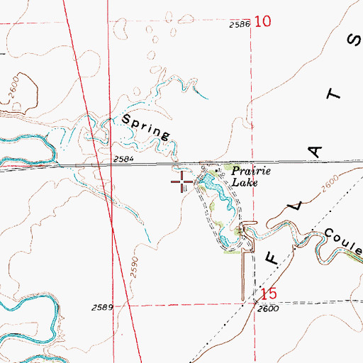 Topographic Map of Boyer Dam, MT