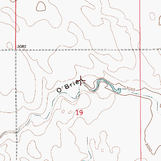 Topographic Map of Sandy Sage Dam, MT
