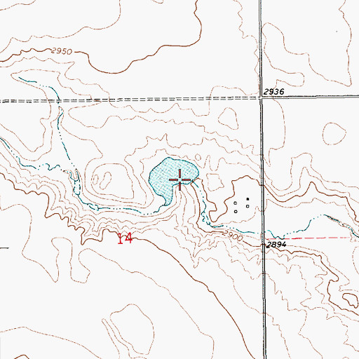 Topographic Map of Couch Coulee Number 3 Dam, MT