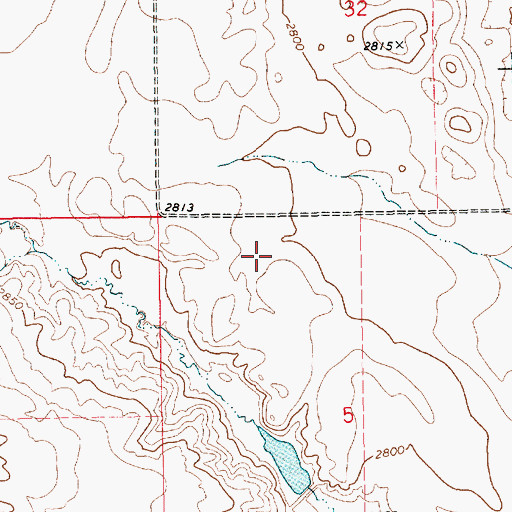 Topographic Map of Perigee Dam, MT