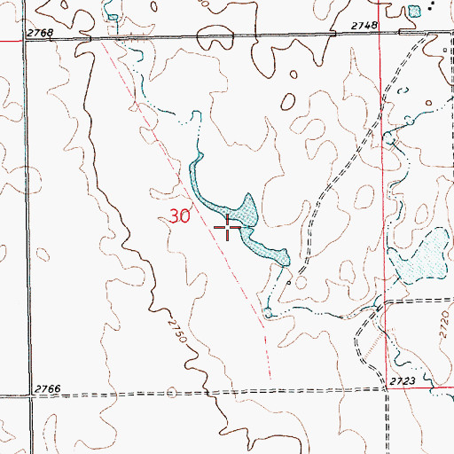 Topographic Map of Haylodge Number 1 Dam, MT