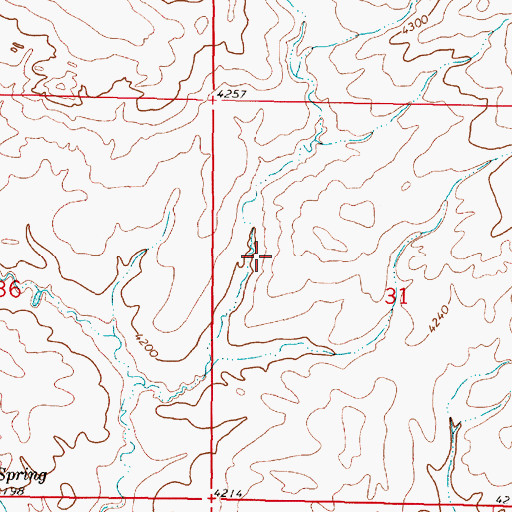 Topographic Map of Milford Colony Dam, MT