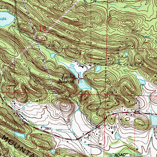 Topographic Map of Lake Nixon, AR