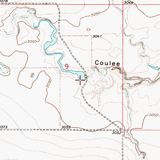 Topographic Map of State Number 3 Dam, MT