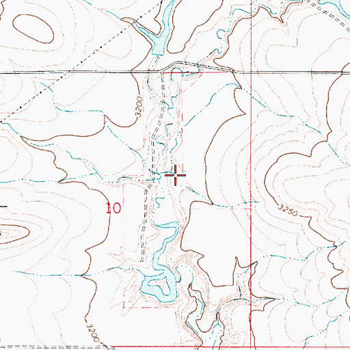 Topographic Map of Bourne and Hamilton Number 2 Dam, MT