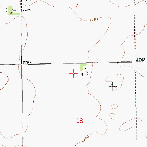 Topographic Map of Blair Number 1 Dam, MT