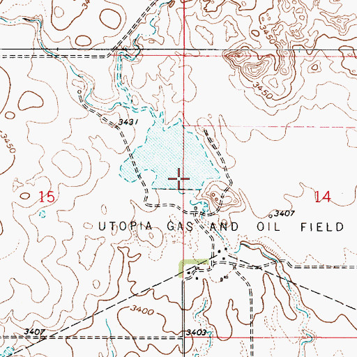 Topographic Map of Laas Dam, MT