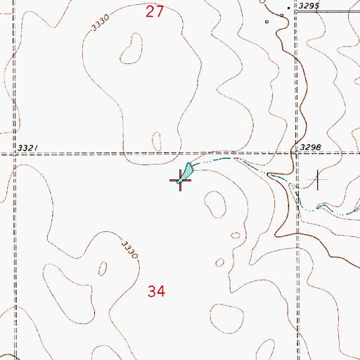 Topographic Map of James Dam, MT