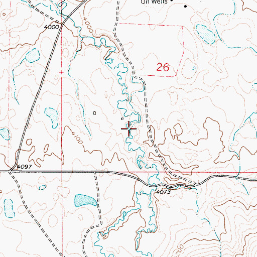 Topographic Map of W Parsell Dam, MT