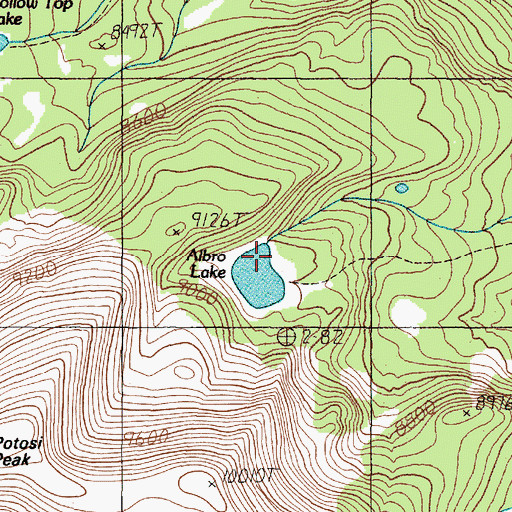 Topographic Map of Albro Dam, MT