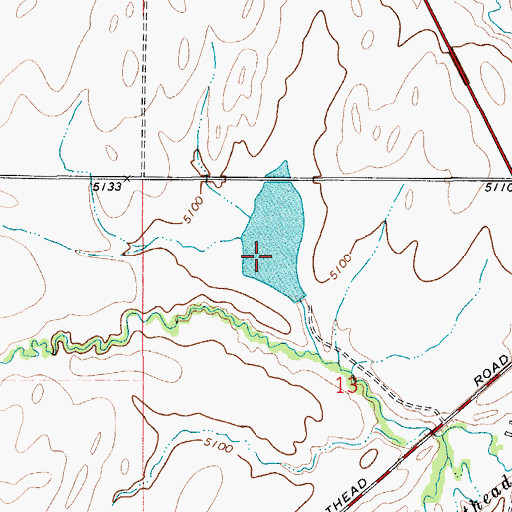Topographic Map of Kaiser Dam, MT