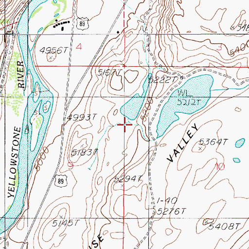 Topographic Map of Thelma Number 1 Dam, MT