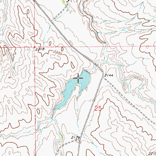 Topographic Map of Olson Dam, MT