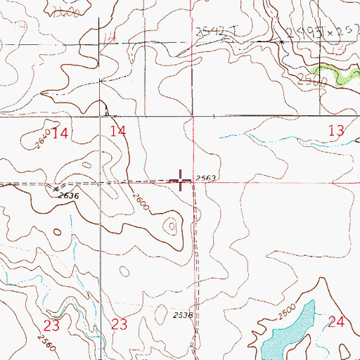 Topographic Map of Burke Dam, MT