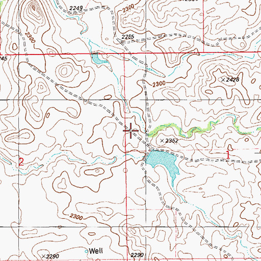 Topographic Map of Crusch Pond Dam, MT