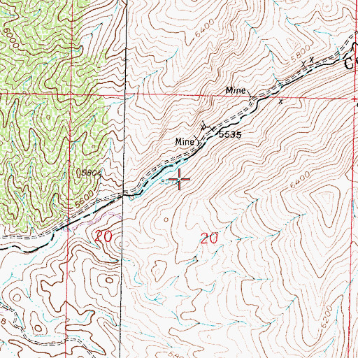 Topographic Map of Smith Dam, MT