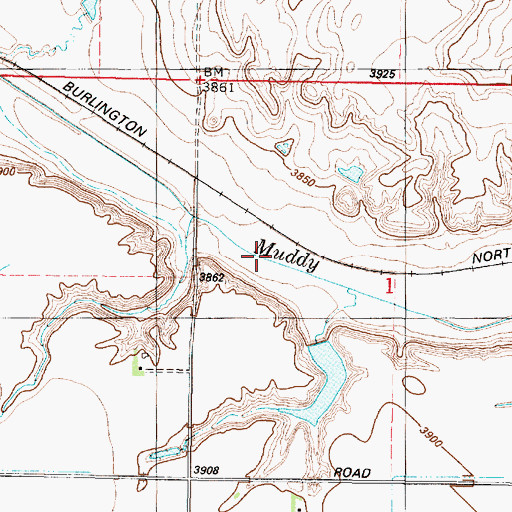 Topographic Map of Manual Oakley Group Dam, MT