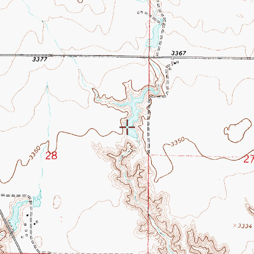 Topographic Map of Wilson Number 1 Dam, MT