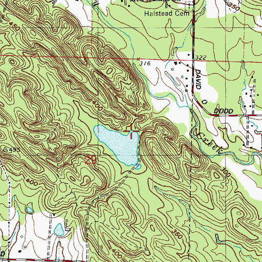 Topographic Map of Gardner Company Lake Dam, AR