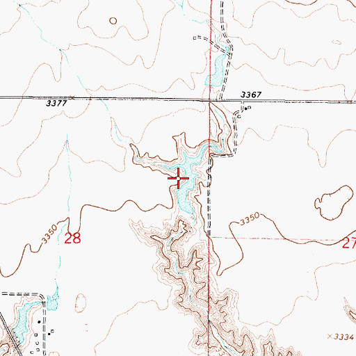 Topographic Map of Wilson Reservoir, MT