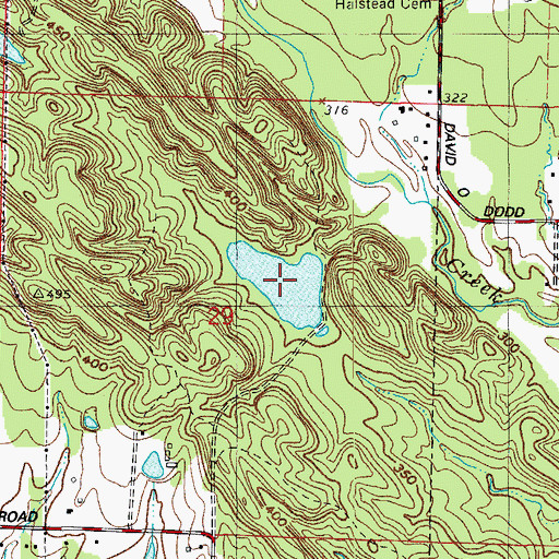 Topographic Map of Gardner Company Lake, AR
