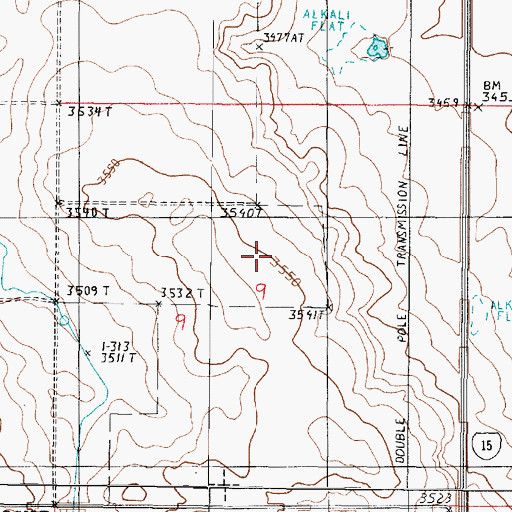 Topographic Map of Kelleher Dam, MT