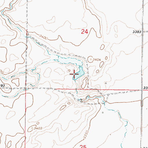 Topographic Map of McLean Reservoir, MT
