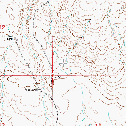 Topographic Map of MacHale Reservoir, MT
