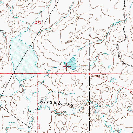 Topographic Map of Henry Dam Number 1, MT