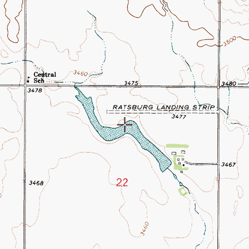 Topographic Map of D Ratzburg Dam, MT
