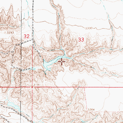Topographic Map of Westermark Dam, MT