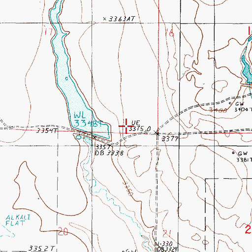 Topographic Map of H E Benjamin Junior Dam, MT
