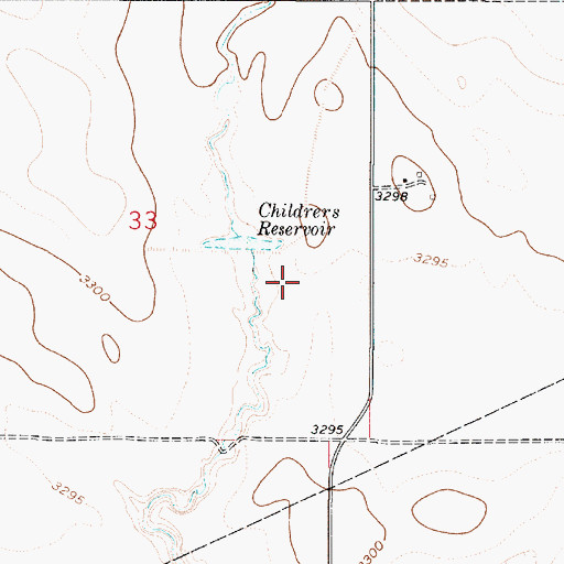 Topographic Map of Childers Dam, MT