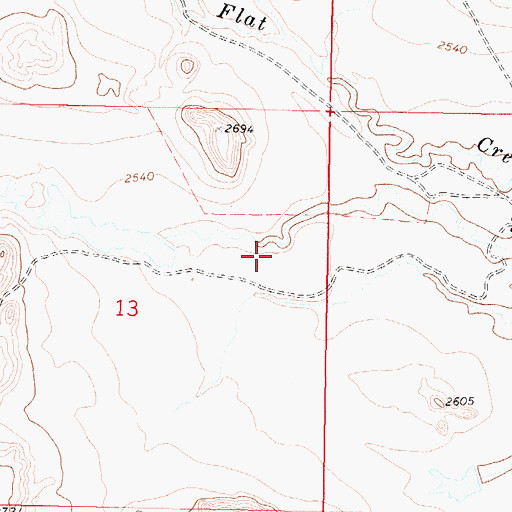 Topographic Map of Barclay Dam, MT