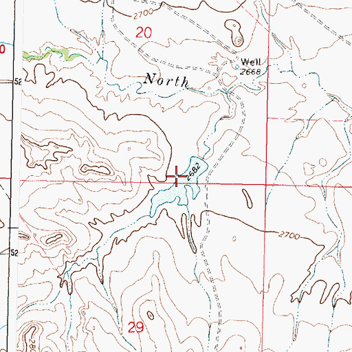Topographic Map of Binion Number 4 Dam, MT