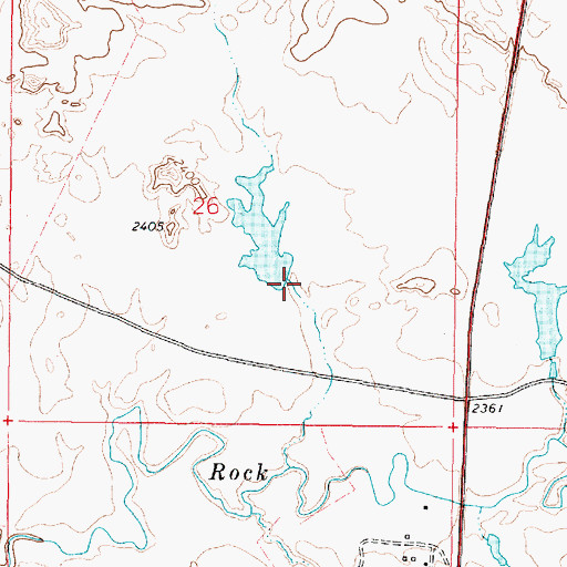 Topographic Map of Lyle Nelson Number 6 Dam, MT