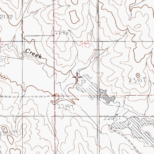 Topographic Map of Peer Number 1 Dam, MT