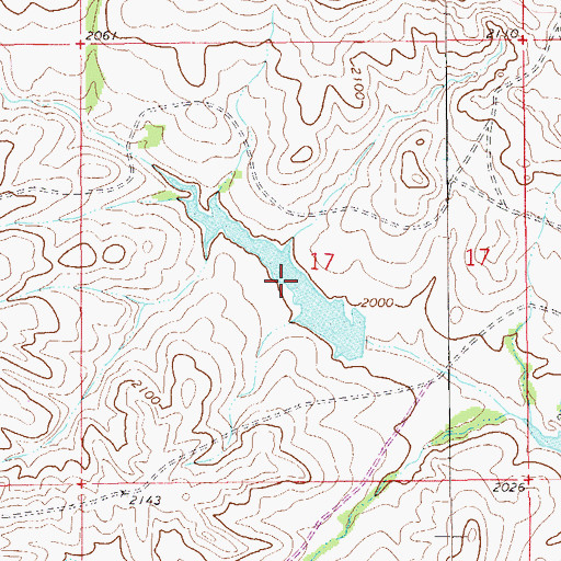 Topographic Map of Harmon Reservoir, MT