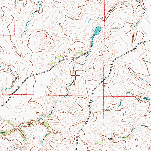Topographic Map of Resettlement FSA Number 1 Dam, MT