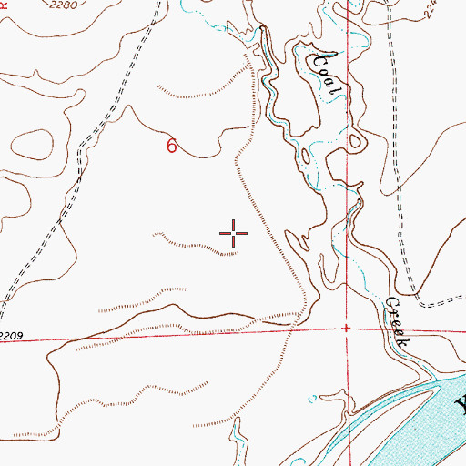 Topographic Map of Resettlement FSA Number 4 Dam, MT