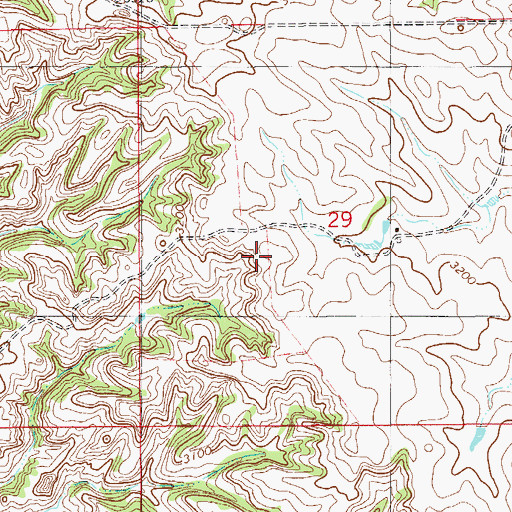 Topographic Map of Larson Dam, MT