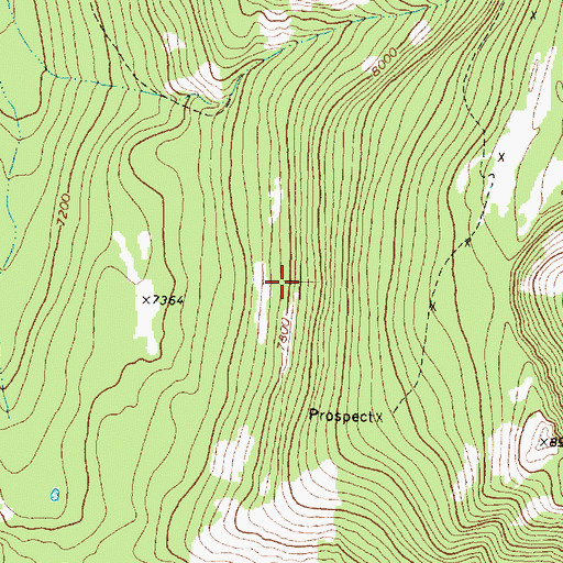 Topographic Map of Caruthers Lake, MT