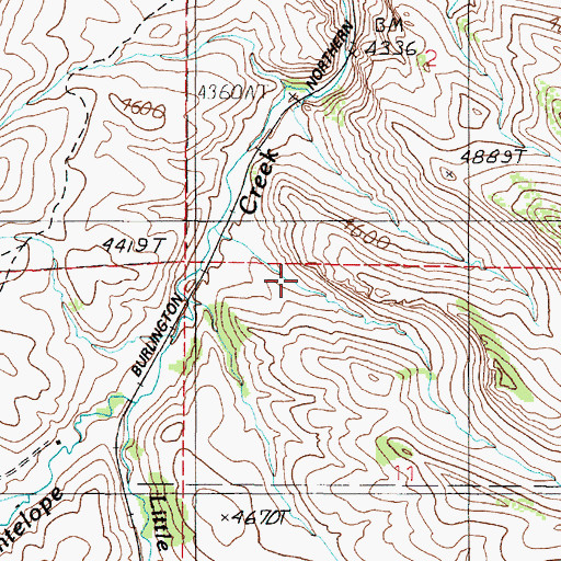 Topographic Map of George Hemund Dam, MT