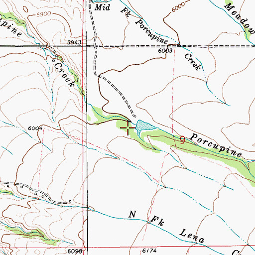 Topographic Map of Walton Dam, MT