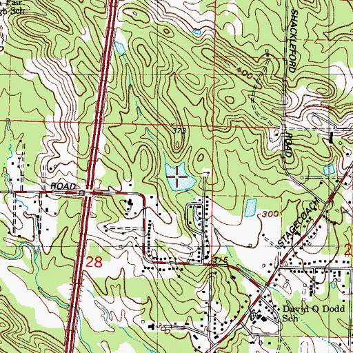 Topographic Map of Sprick Lake, AR