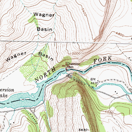 Topographic Map of Sun River Diversion Dam, MT