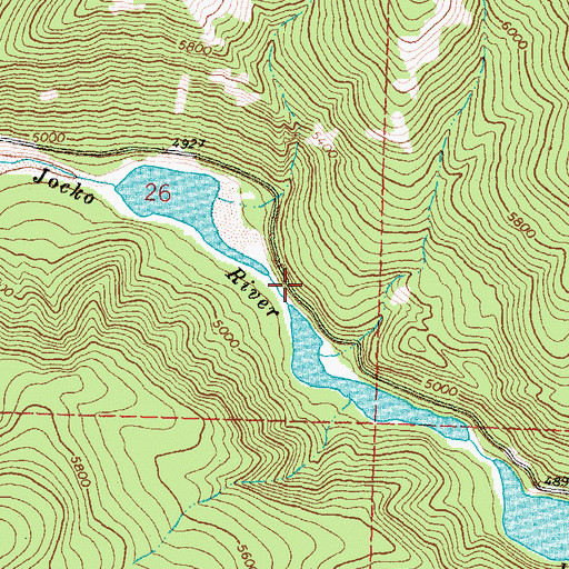 Topographic Map of Black Lake Dam, MT