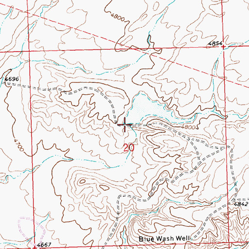 Topographic Map of Southside Detention Dam, MT