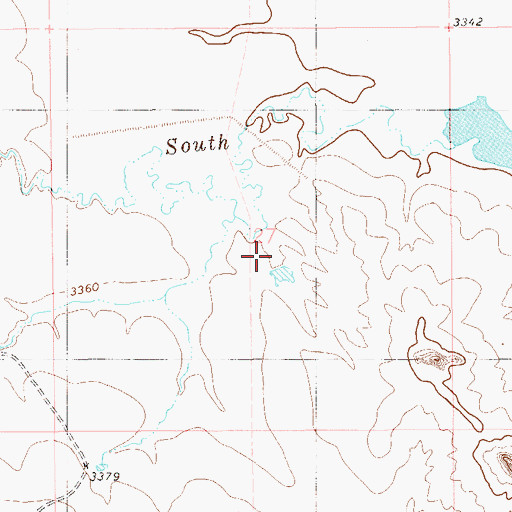 Topographic Map of Oliver Number 2 Dam, MT